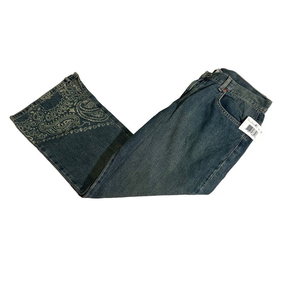 Guess Capri’s Denim Jean Boho Sz 31 NWT